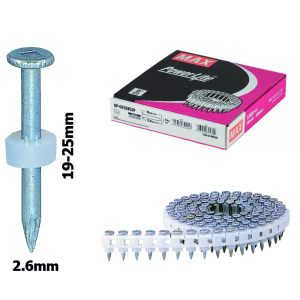 Pins voor beton en staal (0-5mm) HN25