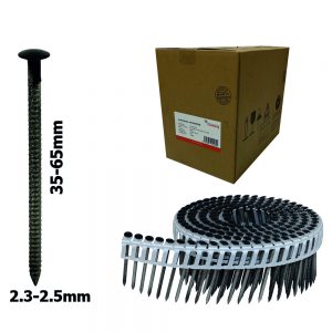 Coil nagel met zwarte kop